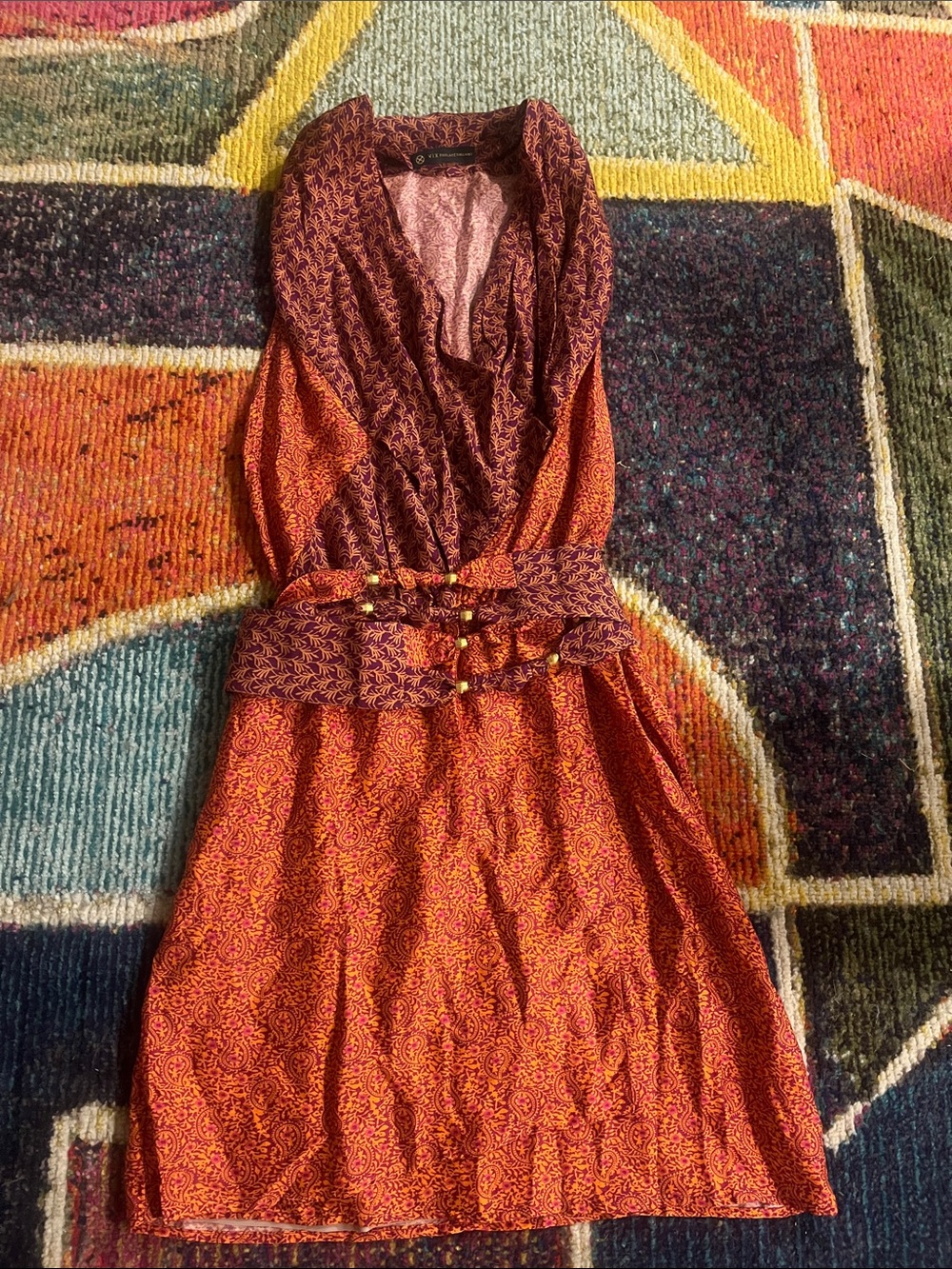 Vix Brasil multi color detail dress